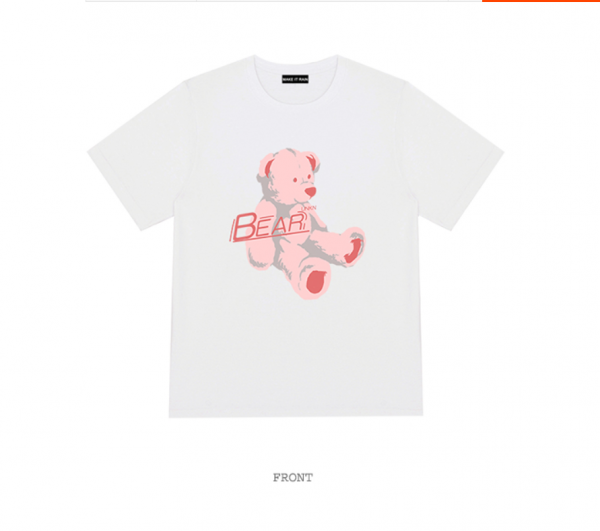 Cute Cartoon Bear Loose BF Wind Short Sleeve